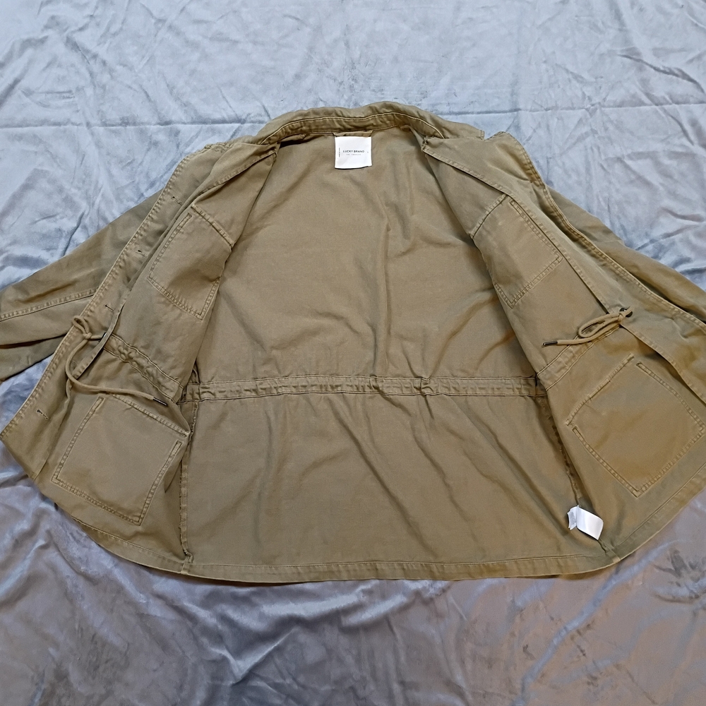 Lucky Brand Explorer Utility Cotton Twill Military Jacket - Picture 4 of 8